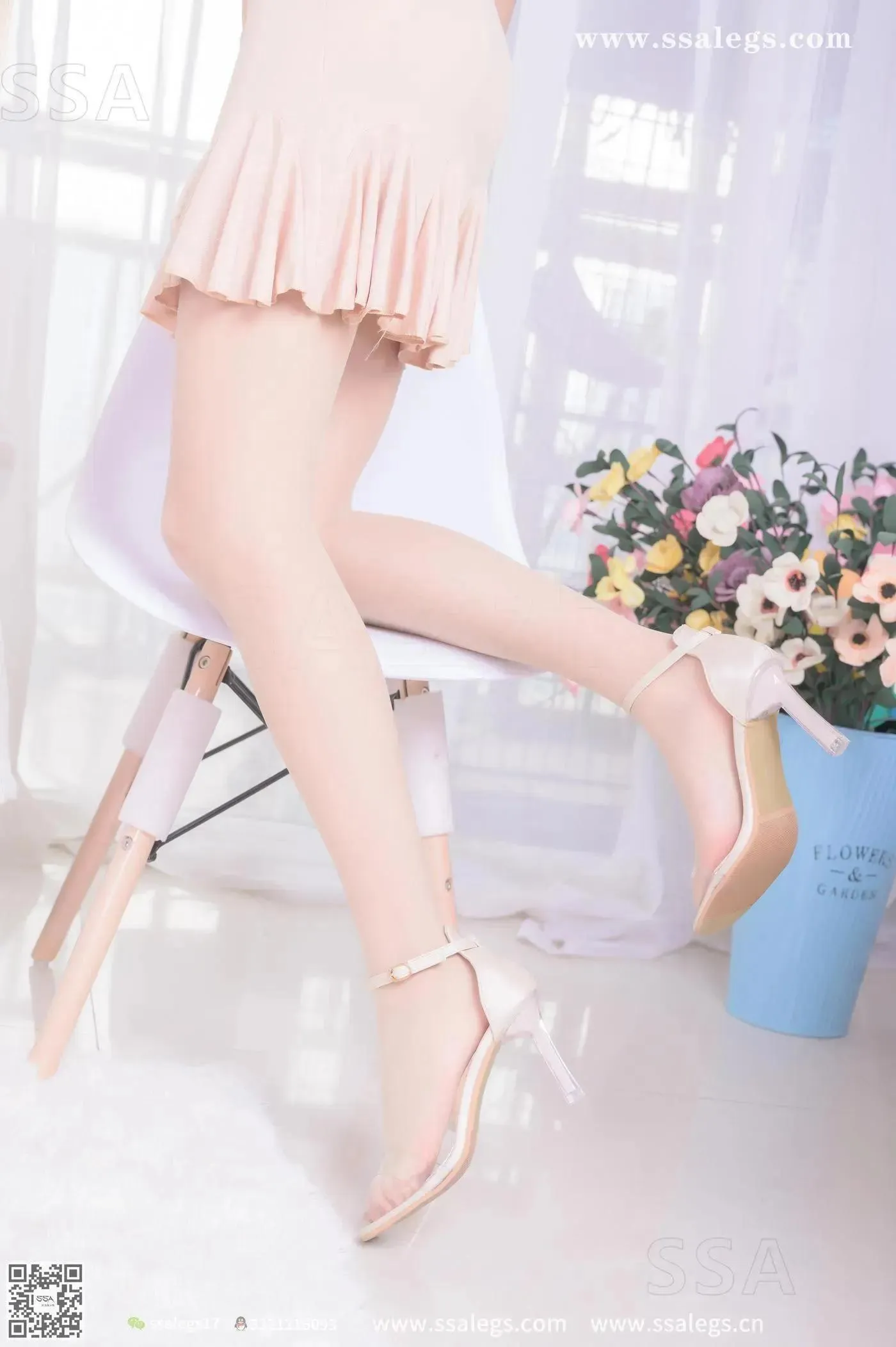 [SSA丝社]超清写真 NO.340 素素画师少女的透明高跟鞋肉丝袜(上) [67P]插图5